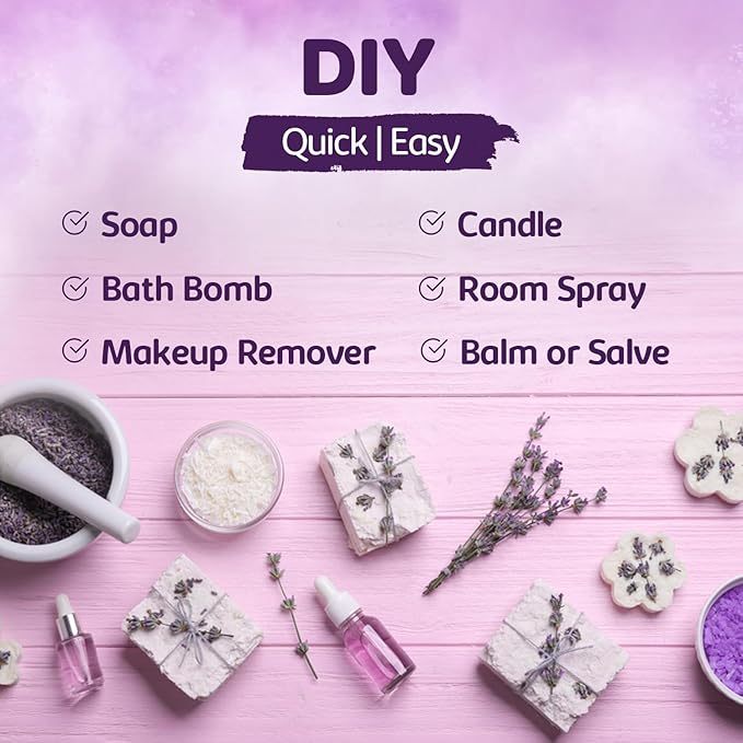 Lavender Essential Oil - Huge 4 Fl Oz - 100% Pure and Natural Lavender Oil - Premium Grade Essential Oils for Diffuser, Aromatherapy, Soap and Candle Making