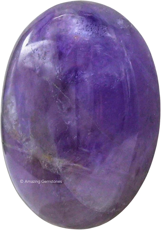 Amazing Gemstone Amethyst Crystals and Healing Stones - Large Palm Stone Crystals Piedra - Crystal for Good Luck, Balanced Positive Energy, Meditation - Unique Stocking Stuffers Gifts for Women, Men