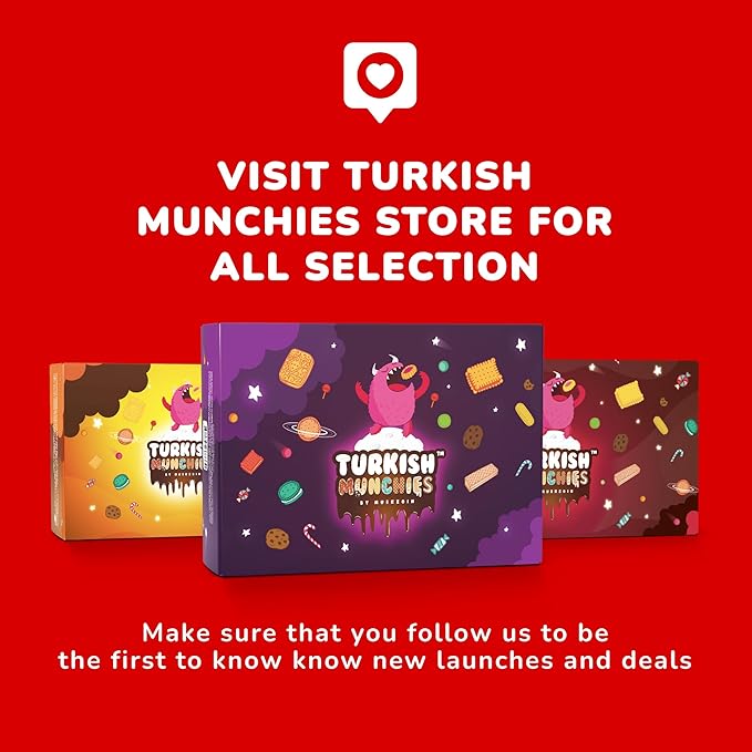 Mega International Snack Box | Premium Exotic Foreign Snacks | Unique Snack Food Gifts Included | Try Extraordinary Turkish Snacks | Candies from Around the World | 32 Full-Size Snacks
