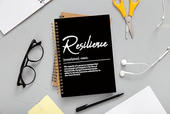 Inspirational Spiral Notebook,Inspirational Journal,Inspirational Journal for Women Men Writing,Resilience Spiral Notebook 8.3×5.5 Inch