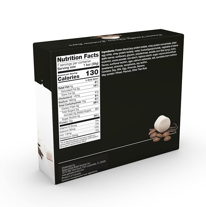 BalanceDiet™ | Protein Bar | 15g of Protein | Low Carb | 7 Bar Box (Remix Vanilla Chocolate) (Pack of 2)