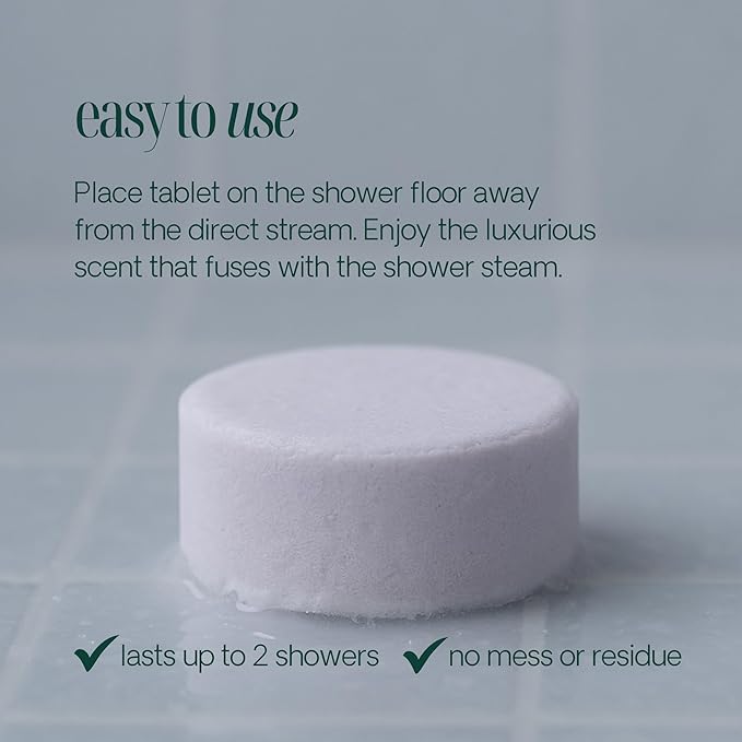 Shower Steamers Aromatherapy 10 Pack - Made in USA with Natural Essential Oils for Christmas Stocking Stuffers, Birthday Gifts for Women and Men, White Elephant, Self Care - Eucalyptus