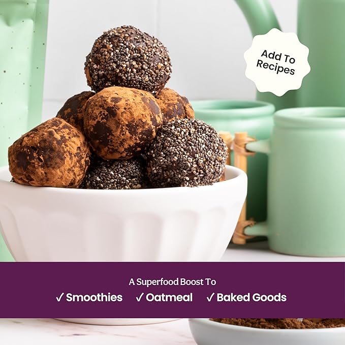 Blume Mint Cocoa Blend - Superfoods latte with Brain Boosting Adaptogen Organic Cacao - Keto Friendly & Vegan Hot Chocolate - 25 Servings