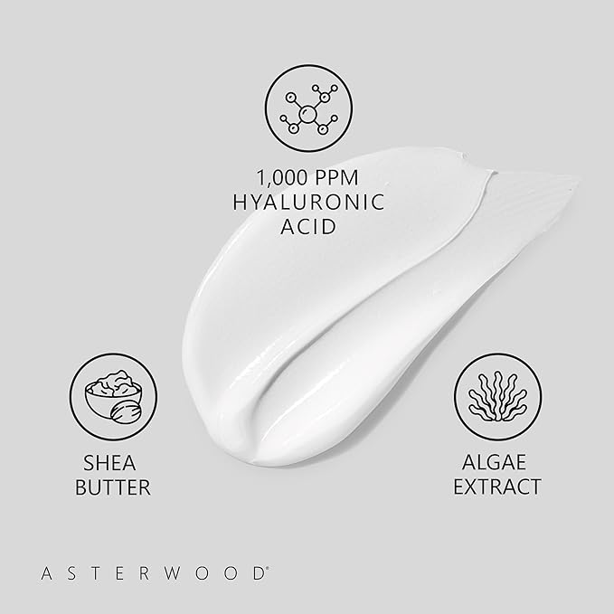 Asterwood Hyaluronic Acid Moisturizer - Anti-Aging, Wrinkle Reducing, Moisturizing, Hydrating - Fragrance-Free, Non-Comedogenic - 1.7 Fl Oz