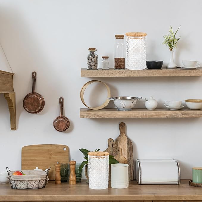 1200ML/42OZ Acrylic Bath Salt Jar with Wooden Scoop Bath Salt with Lids and Scoop Bath Salt Container Bath Salt Big Jar for Salt Candy Tea