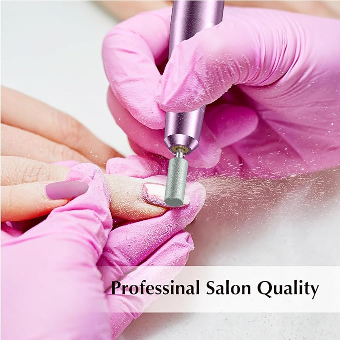 COSLUS Electric Nail Drill File Professional: for Acrylic Gel Dip Powder Nails Portable Nail Machine Kit Manicure Pedicure Tools Polishing Set with Nail Drill Bits Sanding Bands