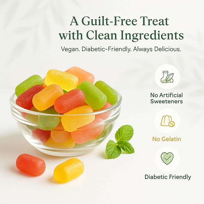 Andy Anand Chocolatier Sugar Free Gummies - Made with Agar & sweetened with Stevia Amazing & Decadent Treats, Diabetic Friendly Flavors, Delicious Birthday Gift, Gourmet Food, Mother's Day Gift (7 Oz)