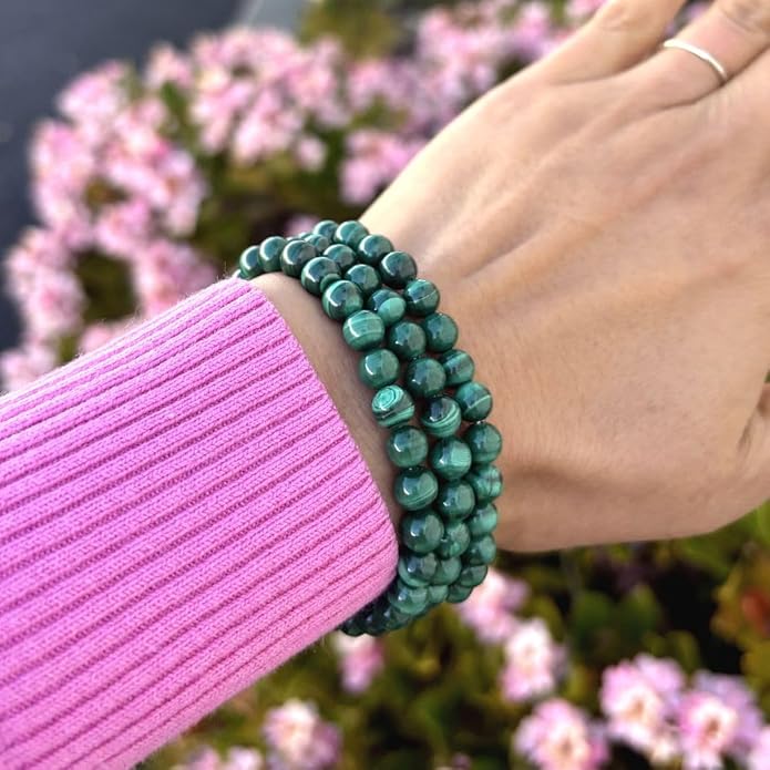 Adabele 1pc Natural Stretch Gemstone Bracelet 6mm (0.24 Inch) Bead 7" 7.5" 8 inch Healing Crystal Quartz Energy Chakra Jewelry Women Birthday Gift