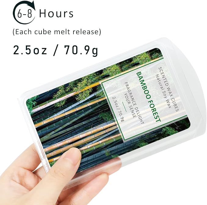 STRN Wax Melts Premium Plant Based Natural Soy 8 Pack Wax Cubes for Warmers, Long-Lasting Highly Scented Essential Fragrance Oil Soy Wax Melts Tarts (8x2.5oz)