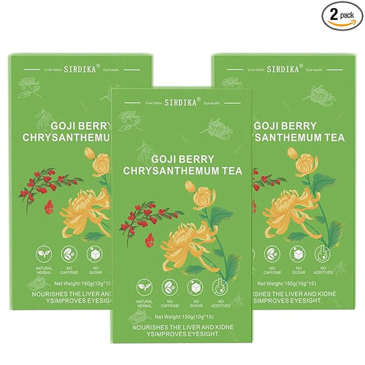 Goji Berry Chrysanthemum Tea, Dandelion Wolfberry Tea for Liver Health, Liver Detox Clear the Liver and Improve Eyesight 150g(1box,15 Bags) (3)