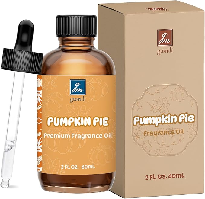 Pumpkin Pie Fragrance Oil 2 Oz, Natural Scent Oil for Home Essential Oils Diffuser, Candle Making, Soap Making, DIY Body Oils, Perfume, Body Mist, Spray - Fall Scent