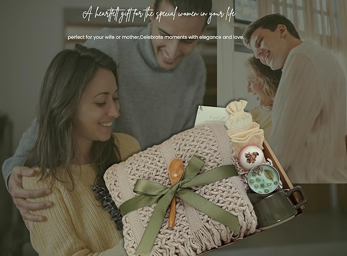 Get Well Gift Baskets for Women&Men - Self Care Package/After Surgery, Sympathy/Relaxation Gifts, Thinking of You/Grief/Bereavement/Miscarriage/Thank you Gifts for Women (Green)