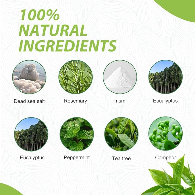 EXTRA STRENGTH Epsom Salt Tea Tree Oil Foot Soak - Foot Spa Pedicure Care for Toenail Athletes Foot, Soothes Sore, Stubborn Scent, Discolored and Ingrown Toenail - Birthday Gift for Mom Dad -16 oz