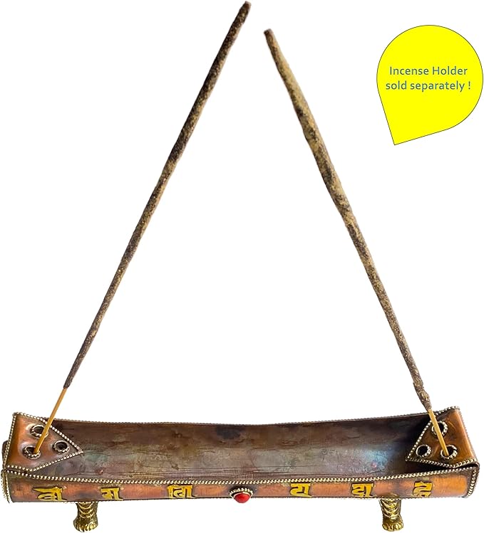 Oud Agarwood Incense Sticks - Artisan Luxury Masala Incense - Handcrafted Long-Burning (75 Minutes) Extra-Thick Sticks - Exotic Divine Scent for Home & Meditation - Oudh