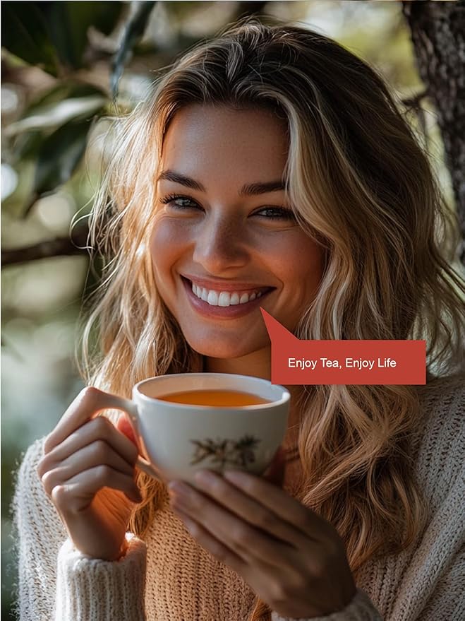 TeeLux Rooibos Tea Bags, Premium Natural Rooibos Herbal Tea, Fruity Sweet Flavor, Caffeine-free, 100 Count