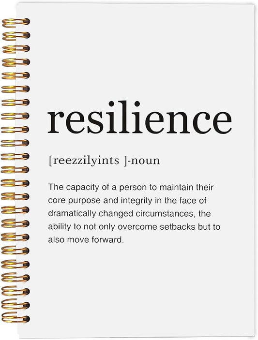 Inspirational Notebook,Inspirational Journal,Inspirational Journal for Women Men Writing,Resilience Spiral Notebook 8.3×5.5 Inch
