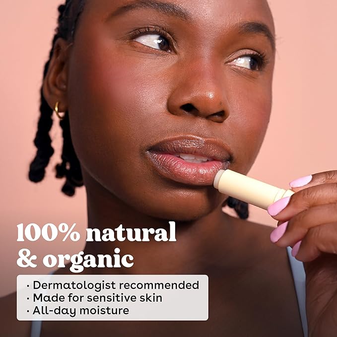 eos 100% Natural & Organic Lip Balm- Sweet Mint, Dermatologist Recommended, All-Day Moisture Lip Care, Made for Sensitive Skin, 0.14 oz