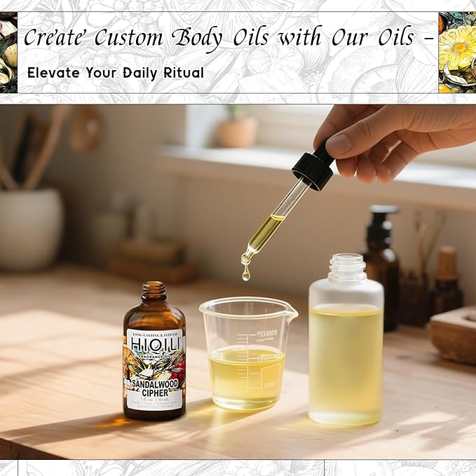 HIQILI Sandalwood Cipher Fragrance Oil for Diffuser, Inspired by Srge-L.tens StalMajus-cvle, Candle & Soap, Perfume & Body Oil Making- Have Gourmand Notes, Long-Lasting- 1 Fl Oz