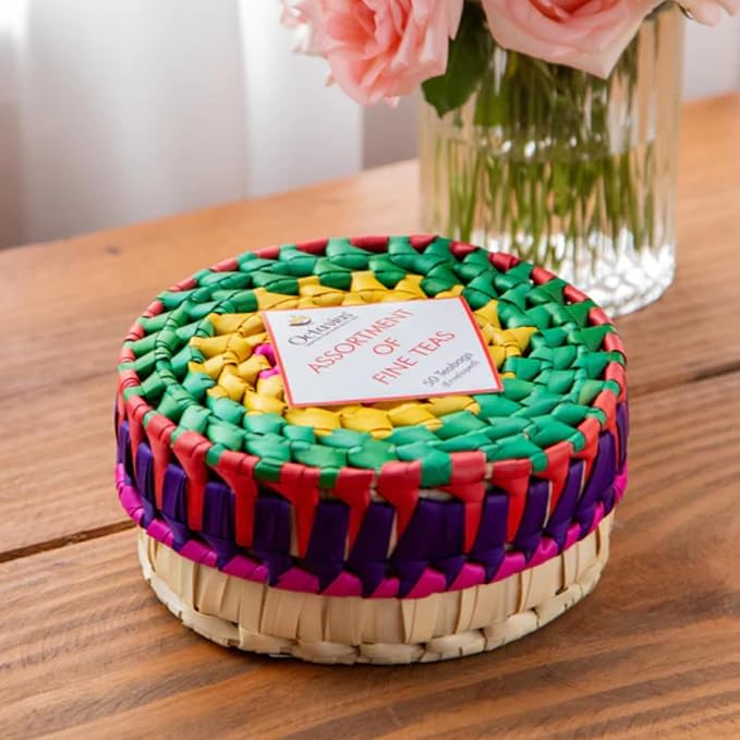 Octavius Tea Sampler Pack | 8 Assorted Black & Green Teas | 50 Teabags | Tea Sampler Variety Pack | Pack of 1