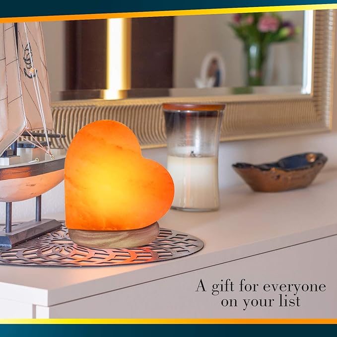 Himalayan Glow 944AC-1 Multicolor, Pink Night Light, Hand Crafted Need Wooden Base, USB Plug & Adapter, Salt Lamp Bulb, 4-5 LBS, Choice