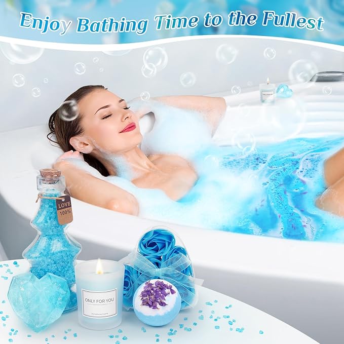 Birthday Pamper Gifts for Women, Get Well Soon Gifts Package, Self Care Wellbeing Relaxing Care Package, Birthday Gift Basket for Women, Sister, Friend, Wife, Girlfriend, Mothers Day Gifts