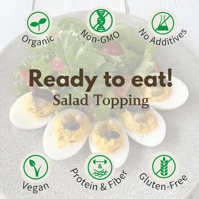 【Eat More Beans】 STEAMED BEAN SNACK -UMAMI Salt USDA Certified Healthy Vegan Snacks Ready to Eat Fully Cooked- Box of 10 packs(2oz, 10packs)