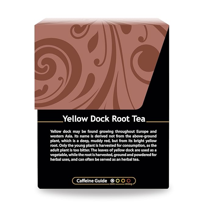 Buddha Teas Organic Yellow Dock Root Tea - OU Kosher, USDA Organic, CCOF, 18 Bleach-Free Tea Bags
