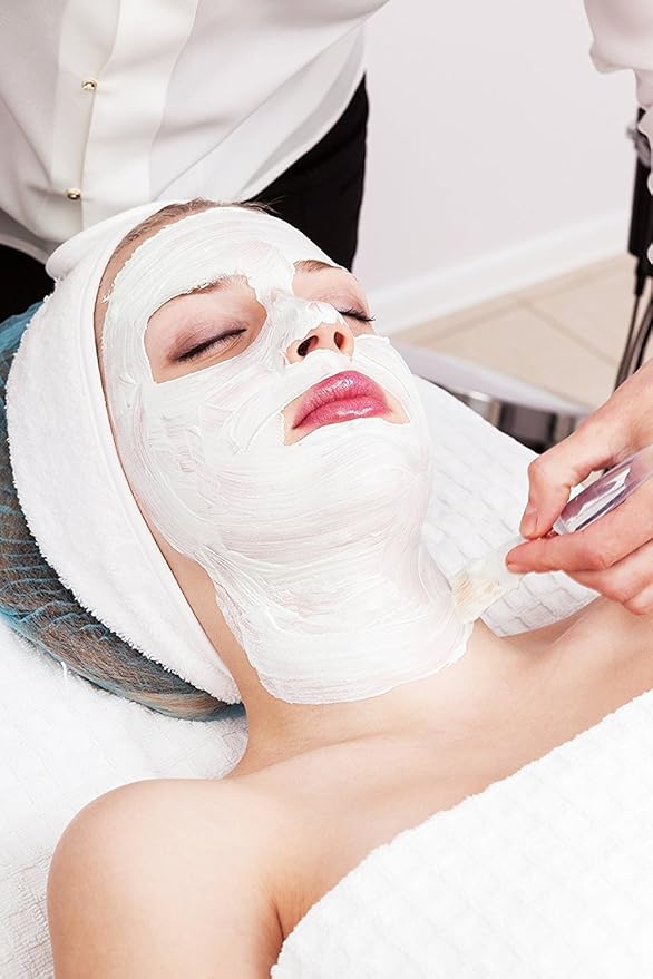 8 Pack Spa Facial Headband Whaline Head Wrap Terry Cloth Headband Stretch Towel with Magic Tape for Bath, Makeup and Sport (White)