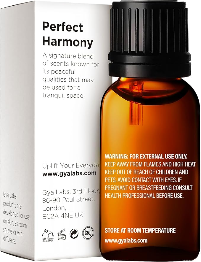 Gya Labs Harmony Essential Oil Blend - Soothing & Sweet Scent (0.34 Fl Oz)