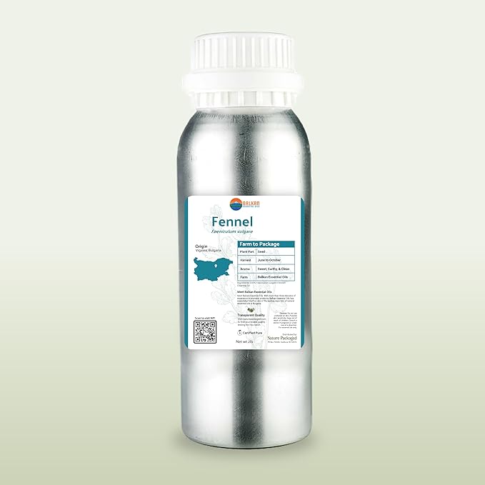 Fennel Essential Oil (Sweet Fennel) - Direct from Balkan Essential Oils - Pure Aromatherapy Diffuser Oils | 100% Pure Therapeutic Grade Natural Aceite de Hinojo (15ml)