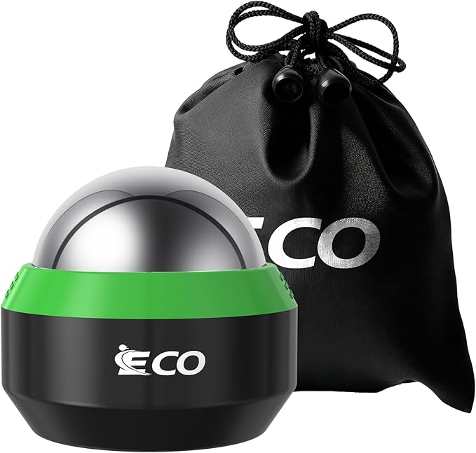iECO Cryosphere Cold Massage Roller Ball - Massage Ball for Cold & Heat Relief, Myofascial Release, Trigger Point Therapy, Muscle Knots - Deep Tissue Ice Massager