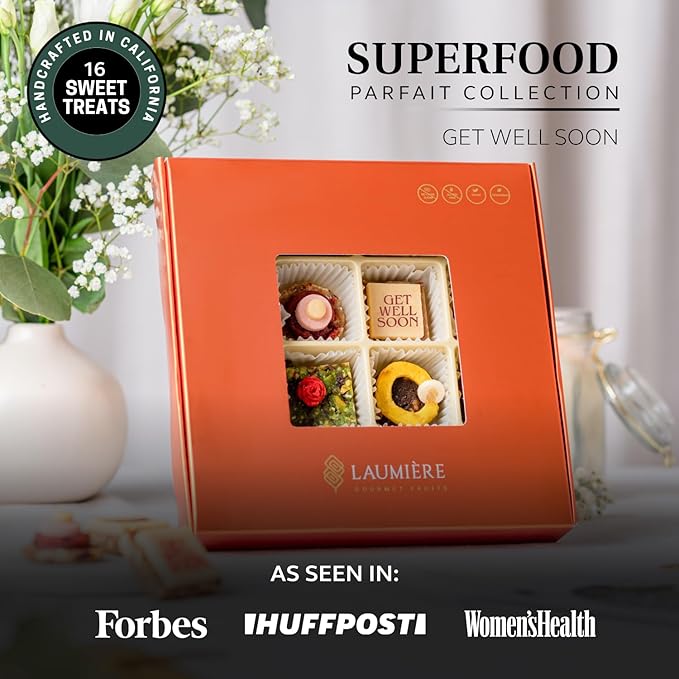 Laumière Gourmet Fruits - Get Well Gifts for Women After Surgery - Healthy Get Well Soon Gift Basket for Women, Men - Care Package Snack Box - Dried Fruit Gift Basket - No Added Cane Sugar - Gluten Free