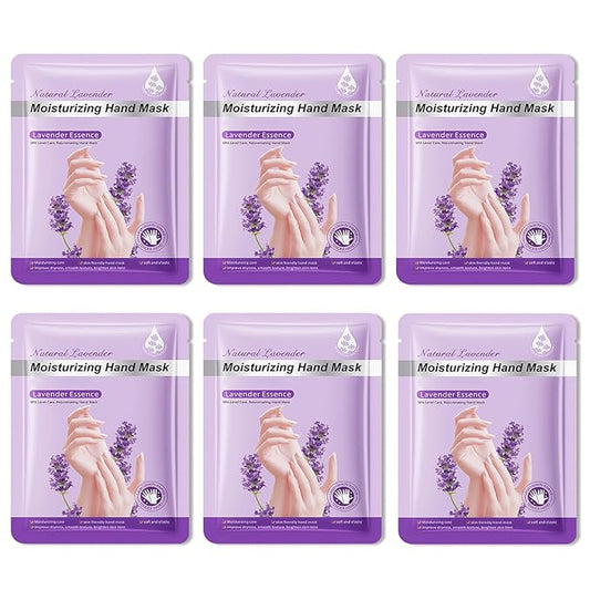 6PCS Hand Masks,Hydrating Hand Masks Moisturizing Gloves Overnight for Dry Cracked Hands,Daily Hand Care Hand Masks Gift Set for Women and Men K