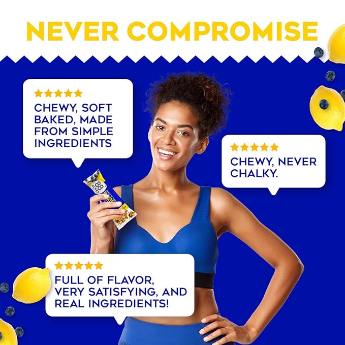 88 Acres Granola Bars | Blueberry Lemon | Gluten Free, Nut-Free Oat and Seed Granola Bar | Vegan & Always Non GMO | 12 Pack