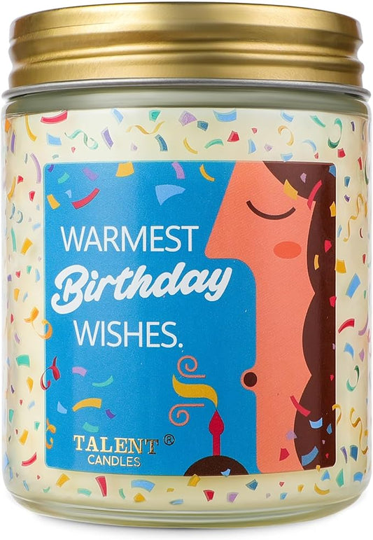 Happy Birthday Candle - Birthday Gifts for Women, Girls, Best Friend - Birthday Candles Gifts Ideas - French Riviera Scented Candles