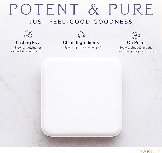 Yareli Shower Steamers Aromatherapy, 12 Pack, for Women and Men - Sinus Relief and Self Care Birthday and Relaxation Spa Gift - Lavender