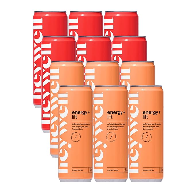 Heywell Sparkling Adaptogenic, Lift Variety Pack, 12 Fluid Ounce (Pack of 12) - Organic, Non GMO, Vegan, Gluten Free, Dairy Free
