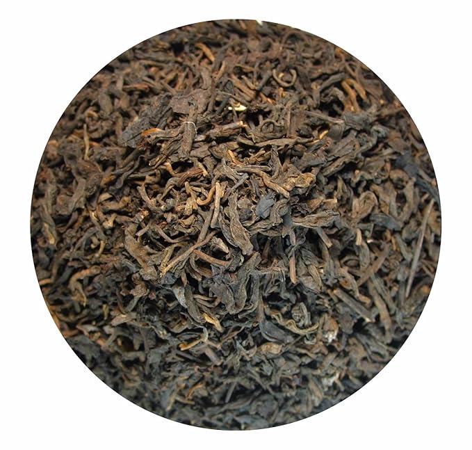 GreenhillTea Aged puerh tea Yunnan Pu-erh – Fermented Loose Leaf Tea, Smooth & Earthy Flavor, 4 oz