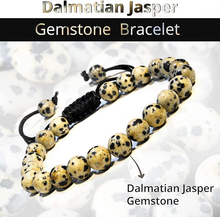 Energy Protection Crystal Handmade Adjustable Bead Bracelet Perfect for Men, Women’s Gift - Gemstone Healing Stretch Bracelet Pulsera Para Hombre Mujer Stocking Stuffer