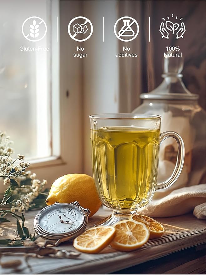 TeeLux Lemon Ginger Decaf Green Tea, Smooth Decaffeinated Green Tea with Spicy Ginger & Refreshing Natural Lemon Flavor, 100 Count