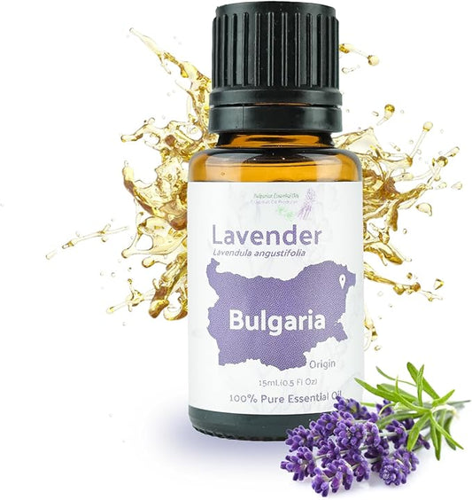 Lavender Oil - Bulgarian Essential Oils - Lavender Diffuser - Pure Therapeutic Grade (15ml)