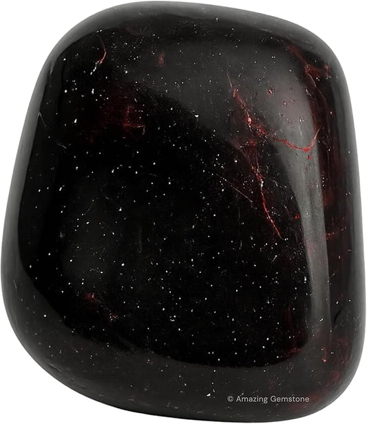 Amazing Gemstone Garnet Crystals and Healing Stones Tumbled - 1 oz Garnet Stone Gem Stones, Natural Healing Stones for Energy Balance, Stress Relief - Premium Polished Gems Rocks for Meditation