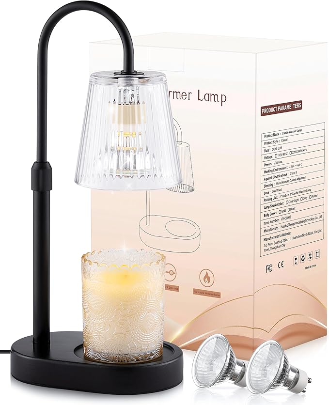 Candle Warmer Lamp with Timer Dimmable - Birthday Gifts for Women Mom House Warming New Home Decor Wax Melt Warmer for Jar Candles
