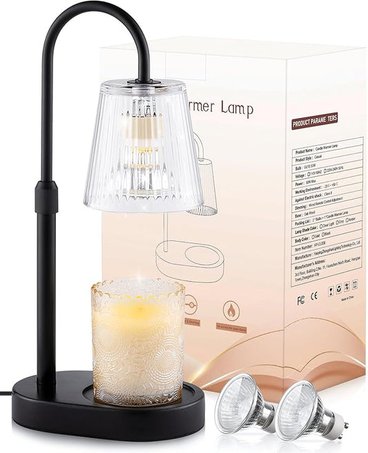 Candle Warmer Lamp with Timer Dimmable - Birthday Gifts for Women Mom House Warming New Home Decor Wax Melt Warmer for Jar Candles