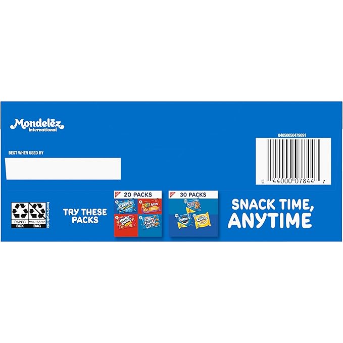 CHIPS AHOY! Mini Original Chocolate Chip Cookies, 10 Snack Packs (Pack of 2)