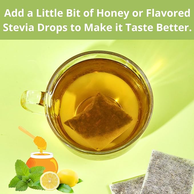 60 Lemon Balm Tea Bags - VitalForest Dried Lemon Balm Leaves Tea -1.5g/Bags, Calming Herb, Stress Relief & Sleep Support, Non-GMO, Caffeine-Free