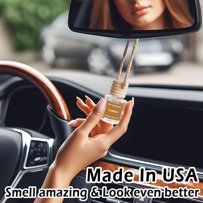 Car Air Freshener Hanging,Cute Air Diffuser for Car, Long Lasting Car Air Fresheners, Car Fresheners for Women, Made in USA (2 Pack)