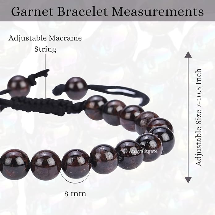 Energy Protection Crystal Handmade Adjustable Bead Bracelet Perfect for Men, Women’s Gift - Gemstone Healing Stretch Bracelet Pulsera Para Hombre Mujer Stocking Stuffer