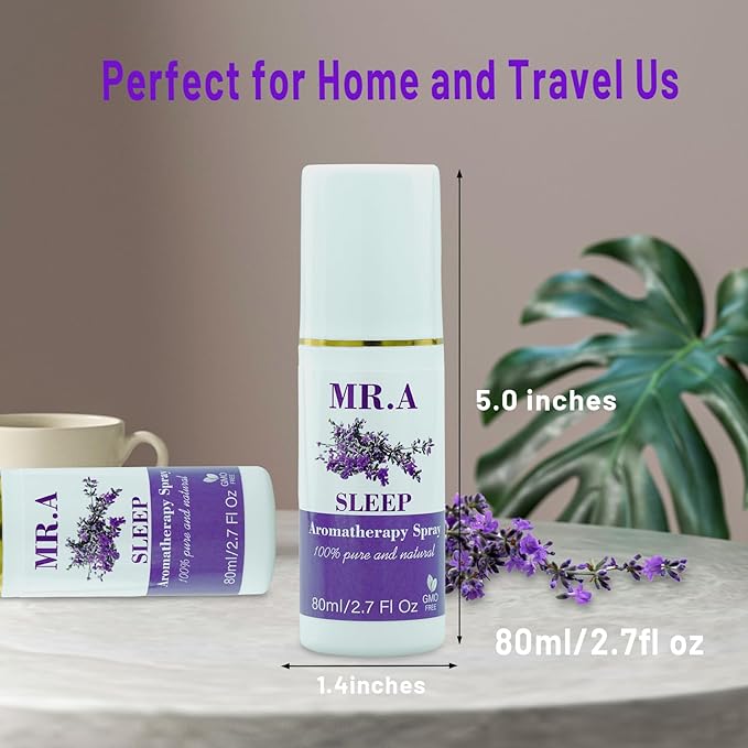 3 Pack Lavender Sleep Pillow Spray Set for Room,Pillow Mist with Lavender Essential Oil, Long-Lasting Line & Fabric Room Spray for Pillows and Sheets, Melatonin Free, 2.7 Fl Oz