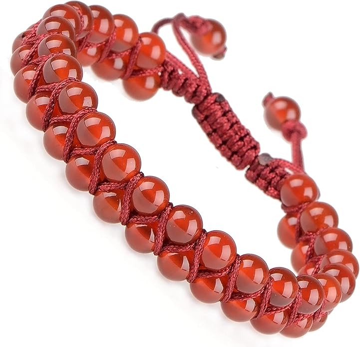 MASSIVE BEADS Double Layer Natural Chakra Healing Power Crystals Macrame Bracelet Yoga Stone Beads Gemstone Meditation Relax Anxiety Bangle for Unisex Women Men